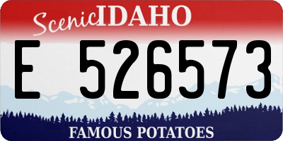 ID license plate E526573