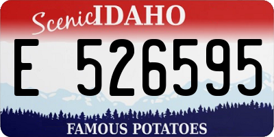 ID license plate E526595