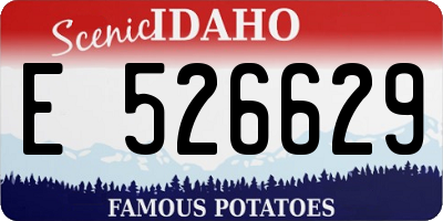 ID license plate E526629