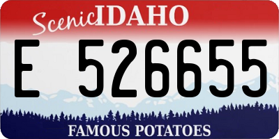 ID license plate E526655