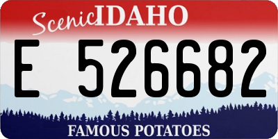 ID license plate E526682