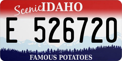 ID license plate E526720