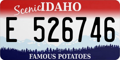 ID license plate E526746