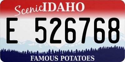 ID license plate E526768
