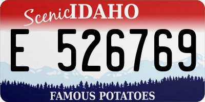 ID license plate E526769