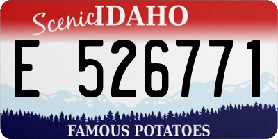 ID license plate E526771