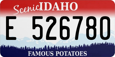 ID license plate E526780