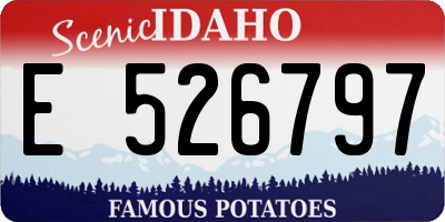 ID license plate E526797