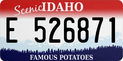 ID license plate E526871