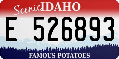 ID license plate E526893