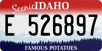 ID license plate E526897