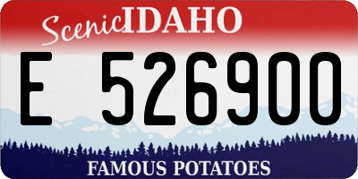 ID license plate E526900