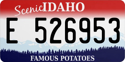 ID license plate E526953
