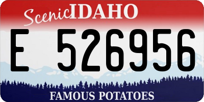 ID license plate E526956