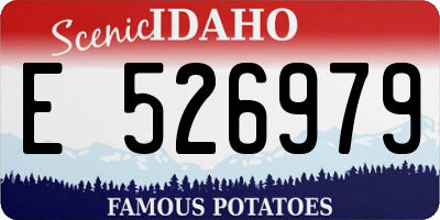 ID license plate E526979