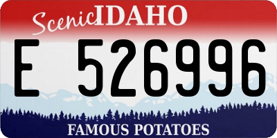 ID license plate E526996