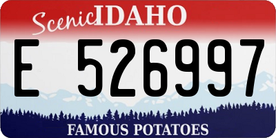 ID license plate E526997