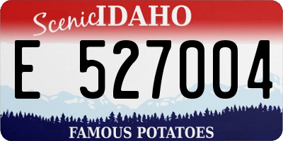 ID license plate E527004