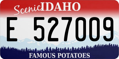 ID license plate E527009