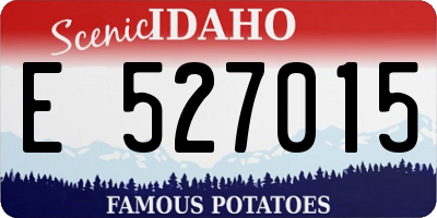 ID license plate E527015