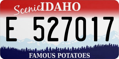 ID license plate E527017