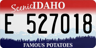 ID license plate E527018