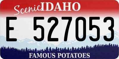 ID license plate E527053