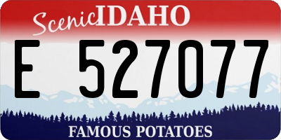 ID license plate E527077