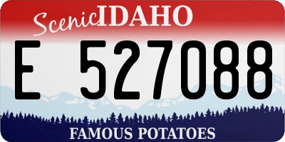 ID license plate E527088