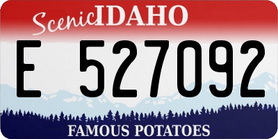 ID license plate E527092