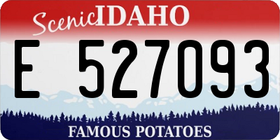 ID license plate E527093