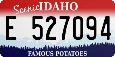 ID license plate E527094