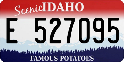 ID license plate E527095