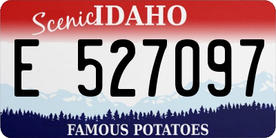 ID license plate E527097