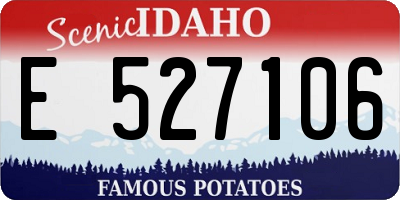 ID license plate E527106