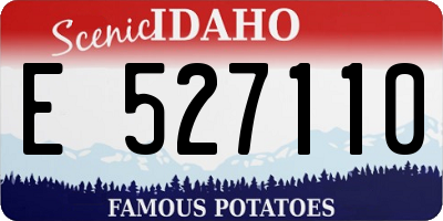 ID license plate E527110