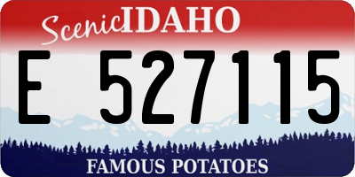 ID license plate E527115