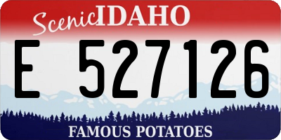 ID license plate E527126