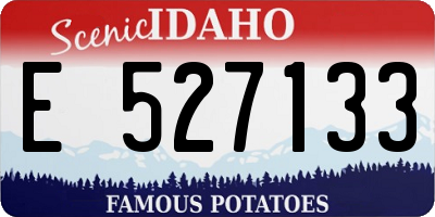 ID license plate E527133