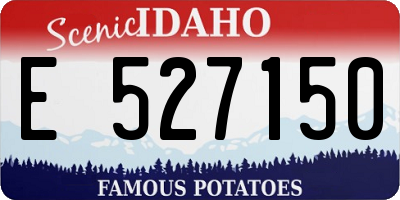 ID license plate E527150