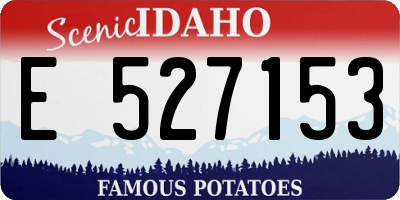 ID license plate E527153