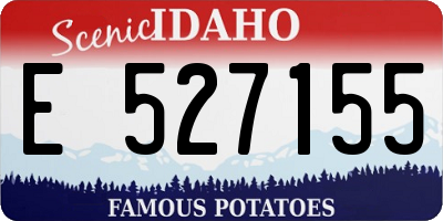 ID license plate E527155