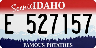 ID license plate E527157