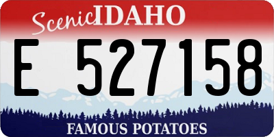 ID license plate E527158