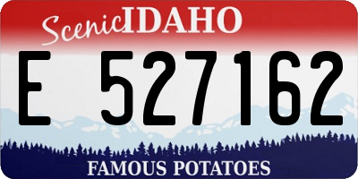 ID license plate E527162