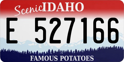 ID license plate E527166