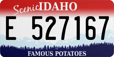 ID license plate E527167