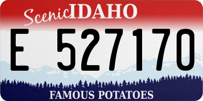 ID license plate E527170