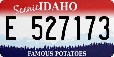 ID license plate E527173