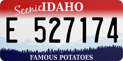 ID license plate E527174